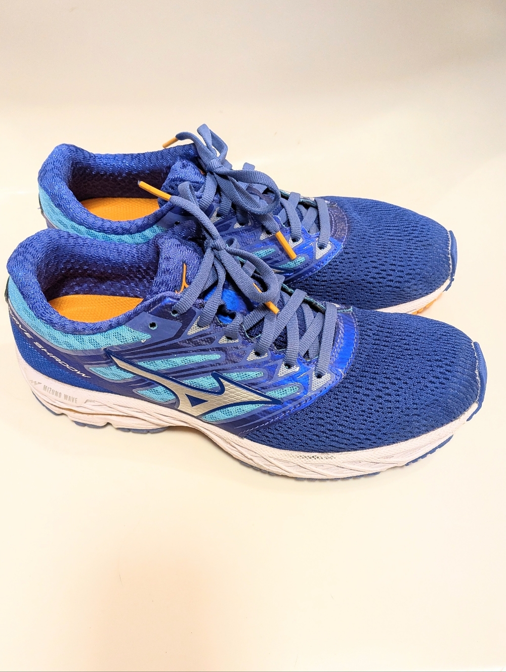 Mizuno Wave Shadow Running Shoes - Blue with Teal Accents